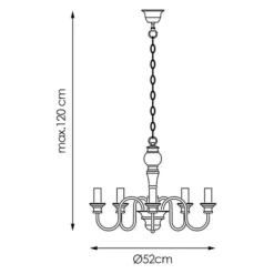 Kroonluchter Lilly 10 Kroonluchter Lilly -Verlichtingswinkel 12 1154