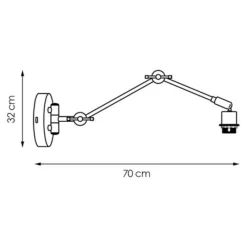 Wandlamp Shift -Verlichtingswinkel 12 653